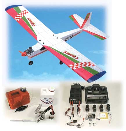 Set Avion Thermique FAI Canary 1.55 m 3 axes