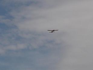 l'avion de Philippe Phalippou en vol